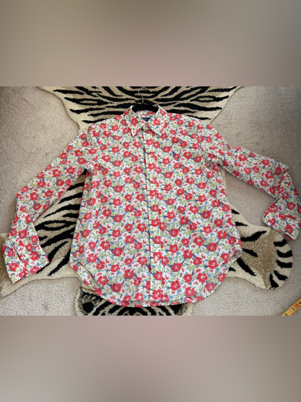 Ralph Lauren Women's Multicolor Floral Long Sleeve Button‎ Down Size 6 EUC
